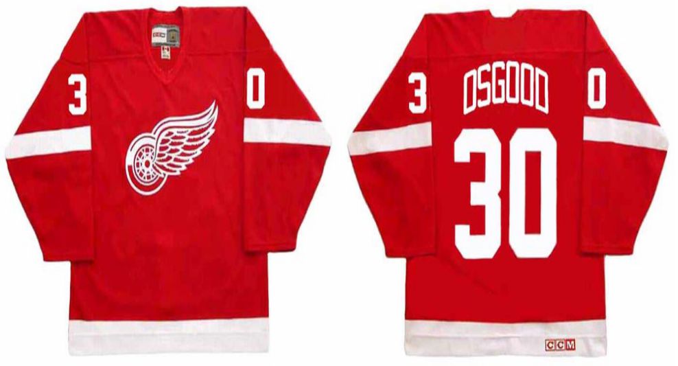 2019 Men Detroit Red Wings #30 Osgood Red CCM NHL jerseys